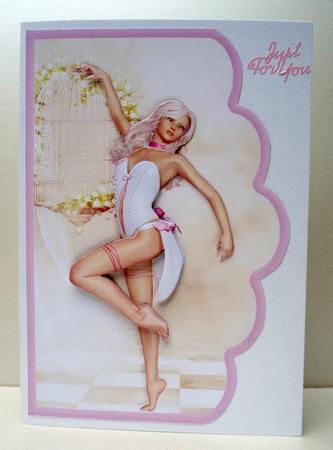 Softness Scallope Edge Curve Card by Audrey Brown clifford
