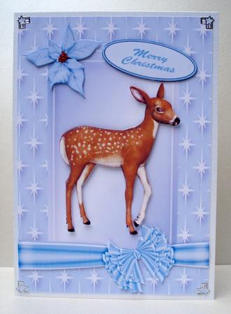 Little Reindeer in Star Frame by Audrey Brown clifford