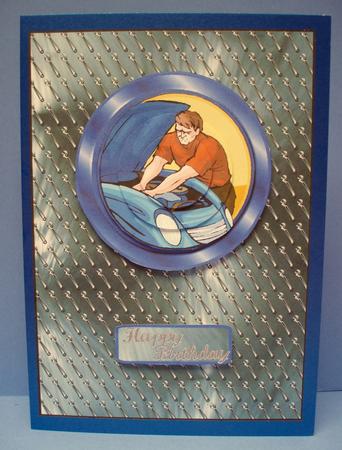 Mechanic Card Front with Oval Pyramage by Audrey Brown clifford