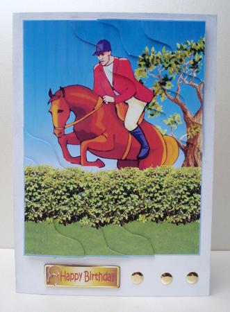 The Horse Jump Two Corner Stacker by Audrey Brown clifford