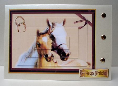 Framed Horses Pyramid by Audrey Brown clifford