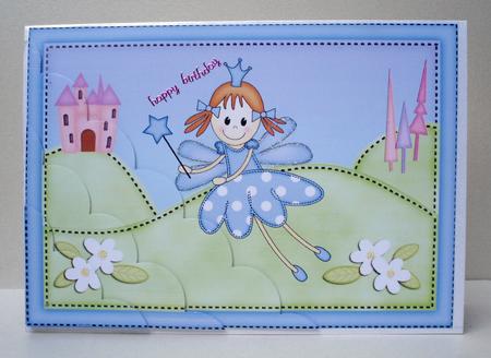 A5 Fairy Twinkletoes Scallop Corner Side Stacker by Audrey Brown clifford