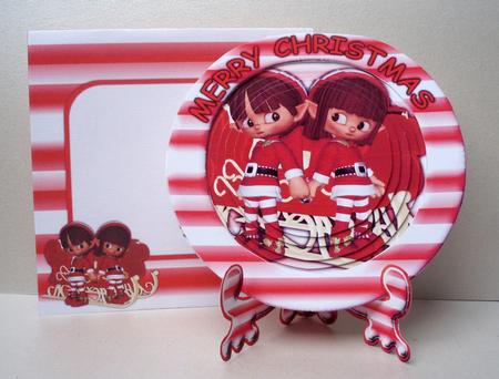 Christmas Elves Plate Kit by Audrey Brown clifford