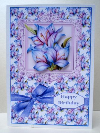 Occasional Flowers Card Front by Audrey Brown clifford