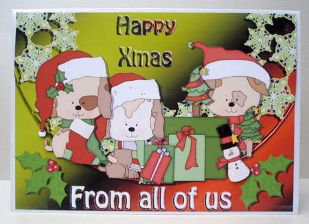 Santa Puppy by Audrey Brown clifford
