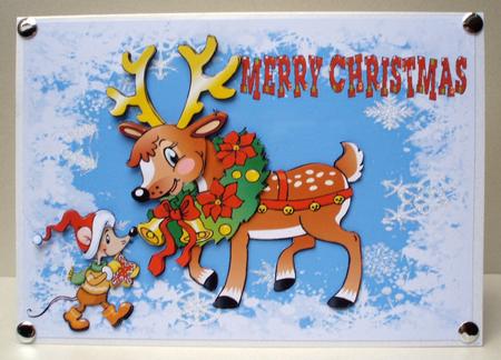 Would You Like a Cookie, Cute Mouse and Reindeer by Audrey Brown clifford
