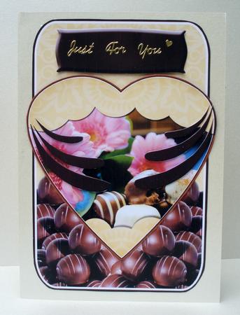 Chocolate Lover Birthday Card Front by Audrey Brown clifford