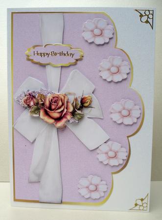 Lilac Scallop Edge Organza Bow by Audrey Brown clifford