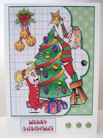 Lets Trim the Christmas Tree Quick Card by Audrey Brown clifford