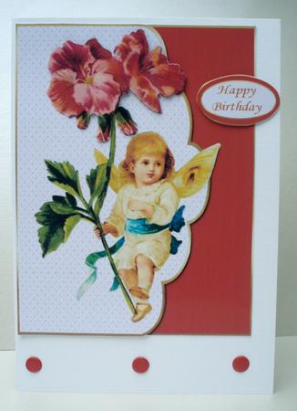 Vintage Flower Fairy Quick Card by Audrey Brown clifford