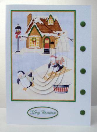 Penguin Toboggan Pyramage by Audrey Brown clifford