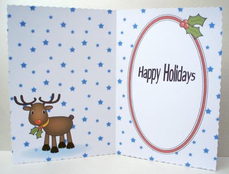 Rudolf the Red Nose Reindeer Insert 3 Happy Holidays by Audrey Brown clifford