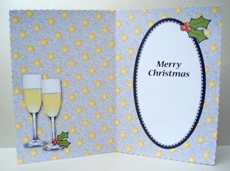 Christmas Champagne Insert 1 by Audrey Brown clifford