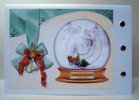 Bringing Home the Tree Snowglobe by Audrey Brown clifford