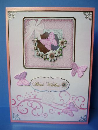 Pink Wedding-engagement-anniversary Card by Audrey Brown clifford