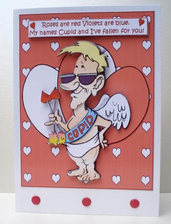Cupids Fallen for You Valentine by Audrey Brown clifford