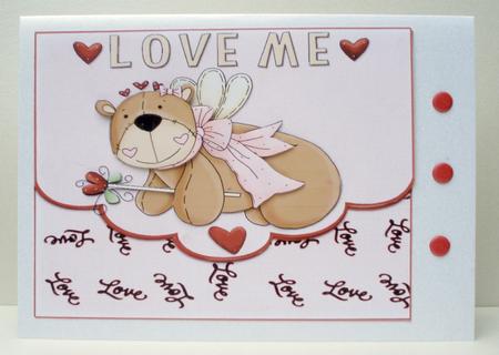 Love Me Valentine Bear by Audrey Brown clifford