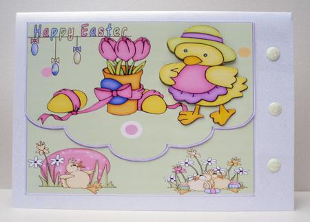 Easter Chick Faux Envelope by Audrey Brown clifford