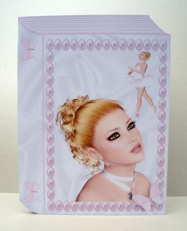 Beautiful Ballerina, with Butterflies Folded Book by Audrey Brown clifford
