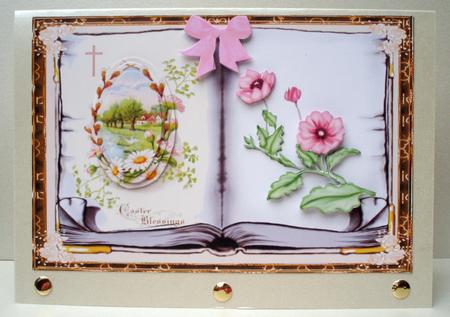 Vintage Easter Scene by Audrey Brown clifford
