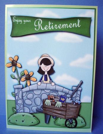 Ladies Retirement Card by Audrey Brown clifford