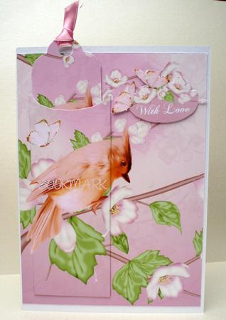 Blossom Birthday Bookmark Greeting Card by Audrey Brown clifford