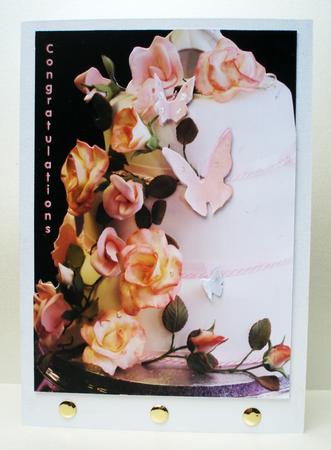 Congratulations Wedding Cake by Audrey Brown clifford