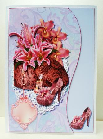 Lilies in a Box for A5 or 8x8 - Topper, Insert & Decoupage by Audrey Brown clifford