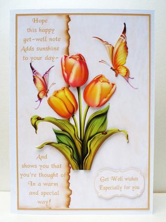 Beautiful Tulips Get Well by Audrey Brown clifford