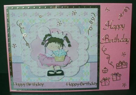 Birthday Cake Card by Audrey Brown clifford