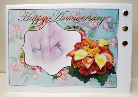 Loving Hands Anniversary Card by Audrey Brown clifford