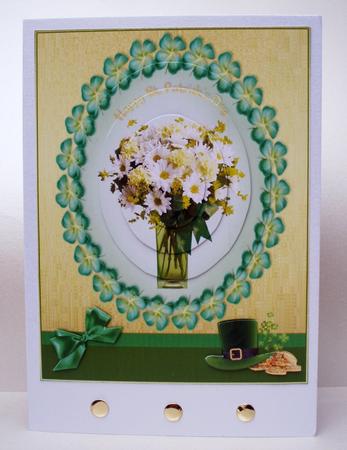 St Patricks Day Flowers by Audrey Brown clifford