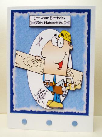 Carpenters Can Nail It Quick Card by Audrey Brown clifford