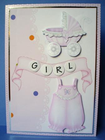 Baby Girl with Border by Audrey Brown clifford