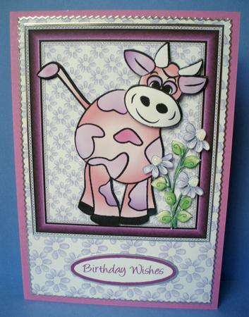 Little Pink Cow Decoupage Kit by Audrey Brown clifford