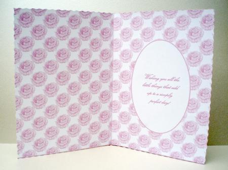 Stunning Pink Bloom Insert with Verse by Audrey Brown clifford