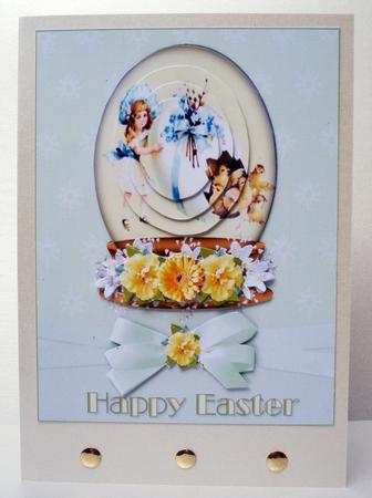 Vintage Easter Globe 2 by Audrey Brown clifford