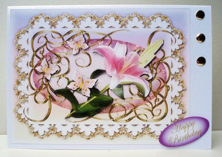 Precious Lily Various Occasions Topper 2 by Audrey Brown clifford