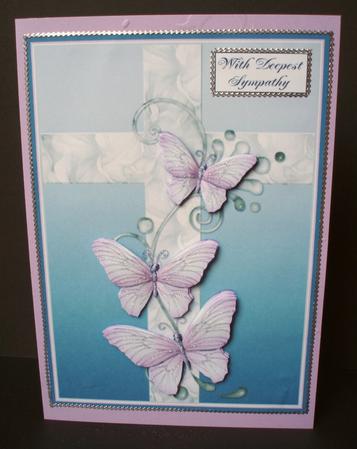 Cross and Butterflies by Audrey Brown clifford