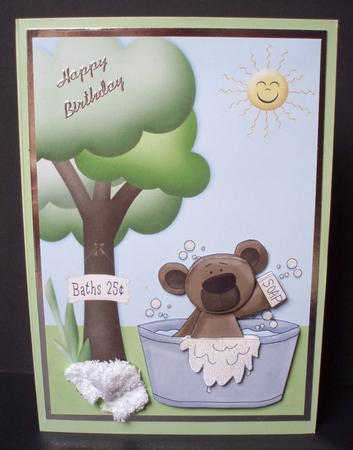 Bathtime Quick Card by Audrey Brown clifford