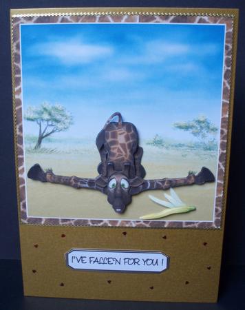 Banana Skins Card Front by Audrey Brown clifford