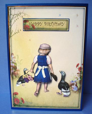 Girl with Her Ducks by Audrey Brown clifford