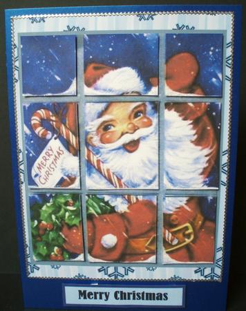 Christmas Santas on His Way Topper 1 by Audrey Brown clifford