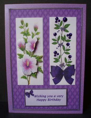 Flower Panels Decoupage by Audrey Brown clifford