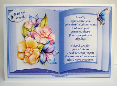 Book of Flowers Thank You by Audrey Brown clifford