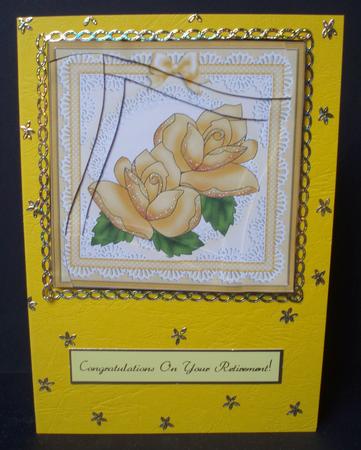 Just Roses Quick Card with Wavy Spiral Side Stacker by Audrey Brown clifford