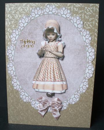 Cute Little Girl in Her Sunday Best 1 by Audrey Brown clifford