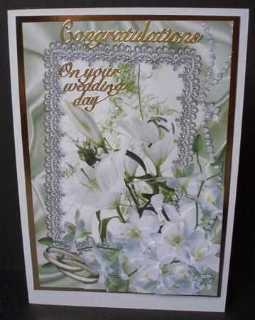 Wedding & Anniversary #2 Scalloped Corner Stacker by Audrey Brown clifford