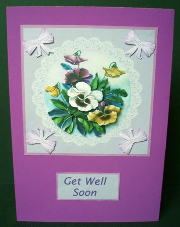 Pansies and Bows by Audrey Brown clifford