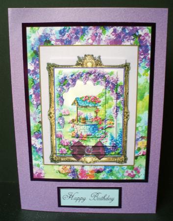 Flowers in My Garden Wishing Well by Audrey Brown clifford